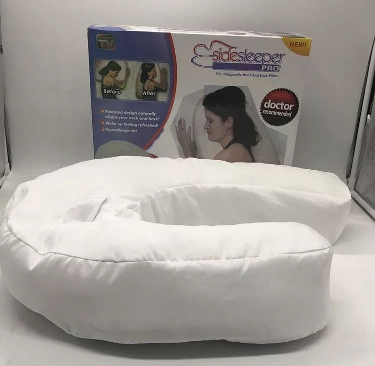 Cotton Pillow for Side Sleepers - Neck & Back Support