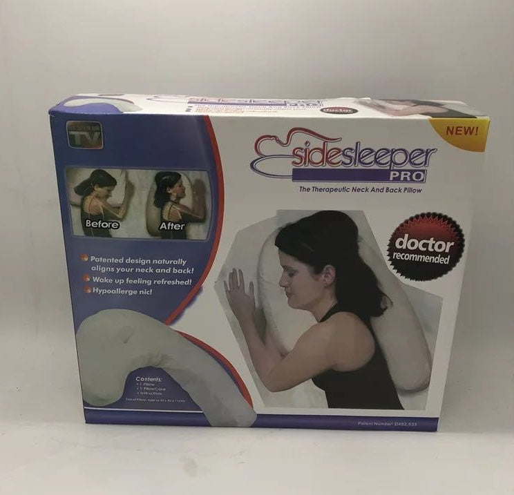 Cotton Pillow for Side Sleepers - Neck & Back Support