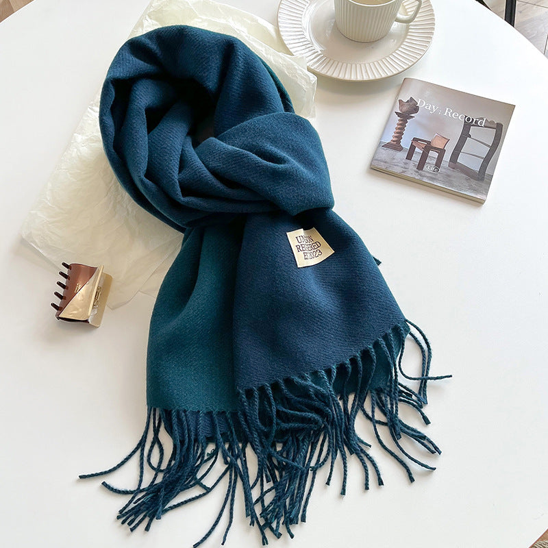 Double-Sided Cashmere Scarf for Women/men