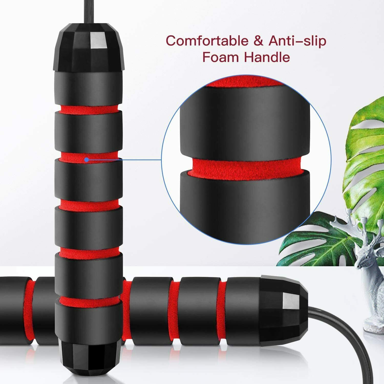 Tangle-Free Speed Jump Rope with Ball Bearings