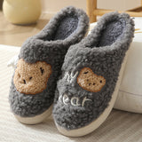 Winter Bear Slippers - Warm House Shoes for Couples