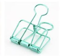 10 PCS Hollow Metal Binder Clips (20mm)