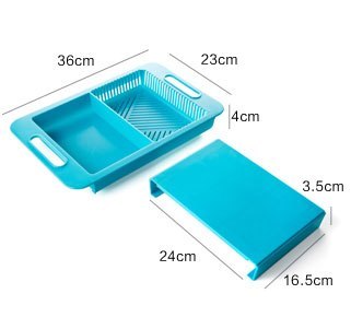 Multifunction Chopping Board with Drain Basket