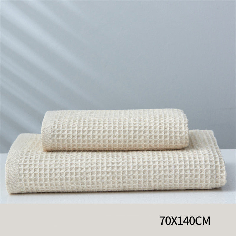 Pure Cotton Japanese-Style Honeycomb Pattern Towel