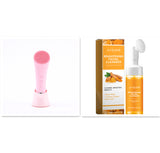 Electric Silicone Facial Cleansing Brush (Vibration & Heating)