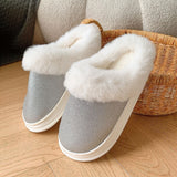 Frosted Sequined Plush Slippers for Couples