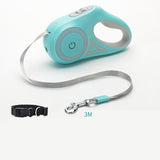 Retractable Dog Leash with Collar for Small to Medium Dogs