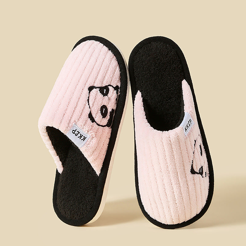 Cute Panda Winter Slippers for Couples