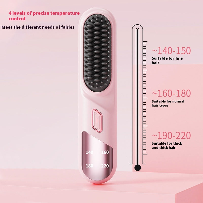 Cordless Hair Straightener Brush