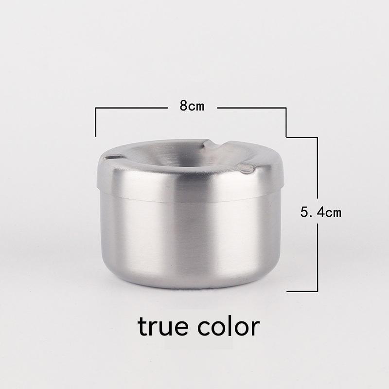 Creative Stainless Steel Ashtray with Lid