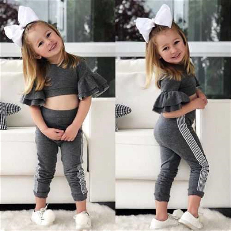 Autumn Kids' T-Shirt & Pants Outfit - 2 Pieces