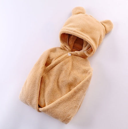 Cotton Hooded Bath Towel for Babies