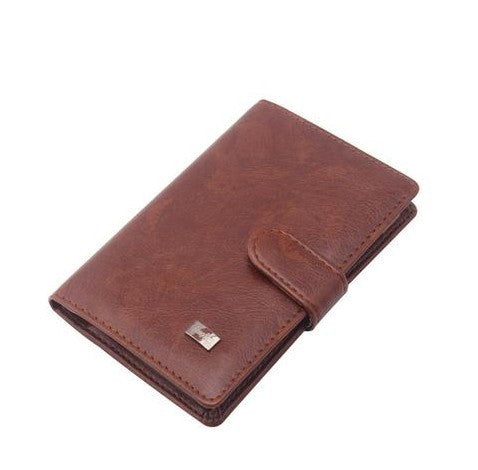 Men's PU Leather Passport Cover Wallet