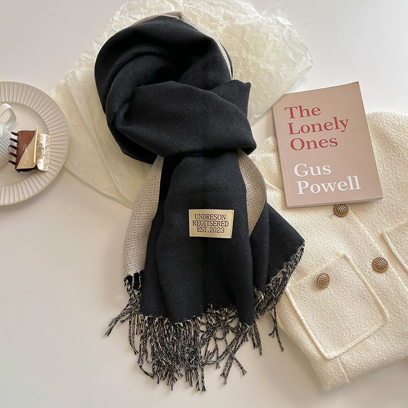 Double-Sided Cashmere Scarf for Women/men