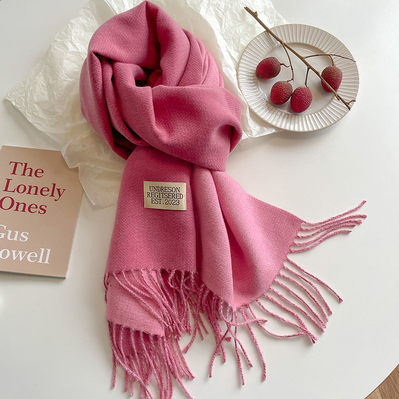 Double-Sided Cashmere Scarf for Women/men