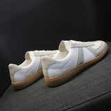 Flat White Shoes Women Retro Casual Sneakers