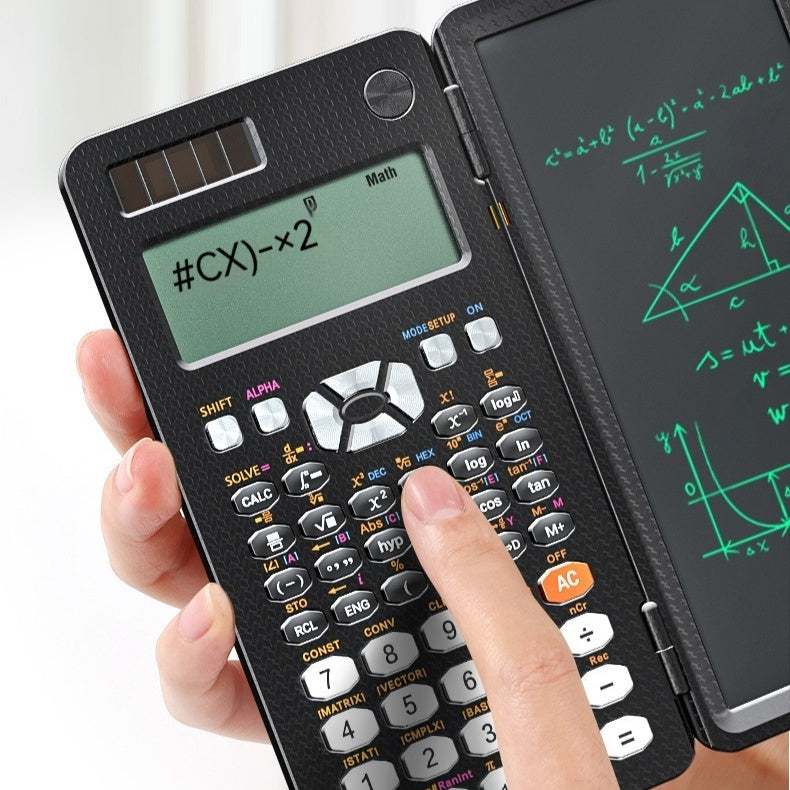 2-in-1 Foldable Scientific Calculator & Writing Tablet