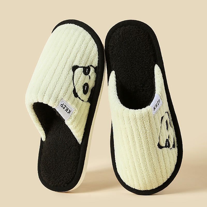 Cute Panda Winter Slippers for Couples