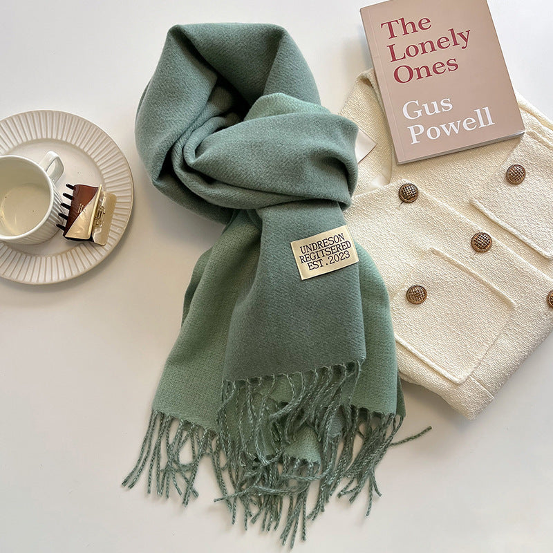 Double-Sided Cashmere Scarf for Women/men