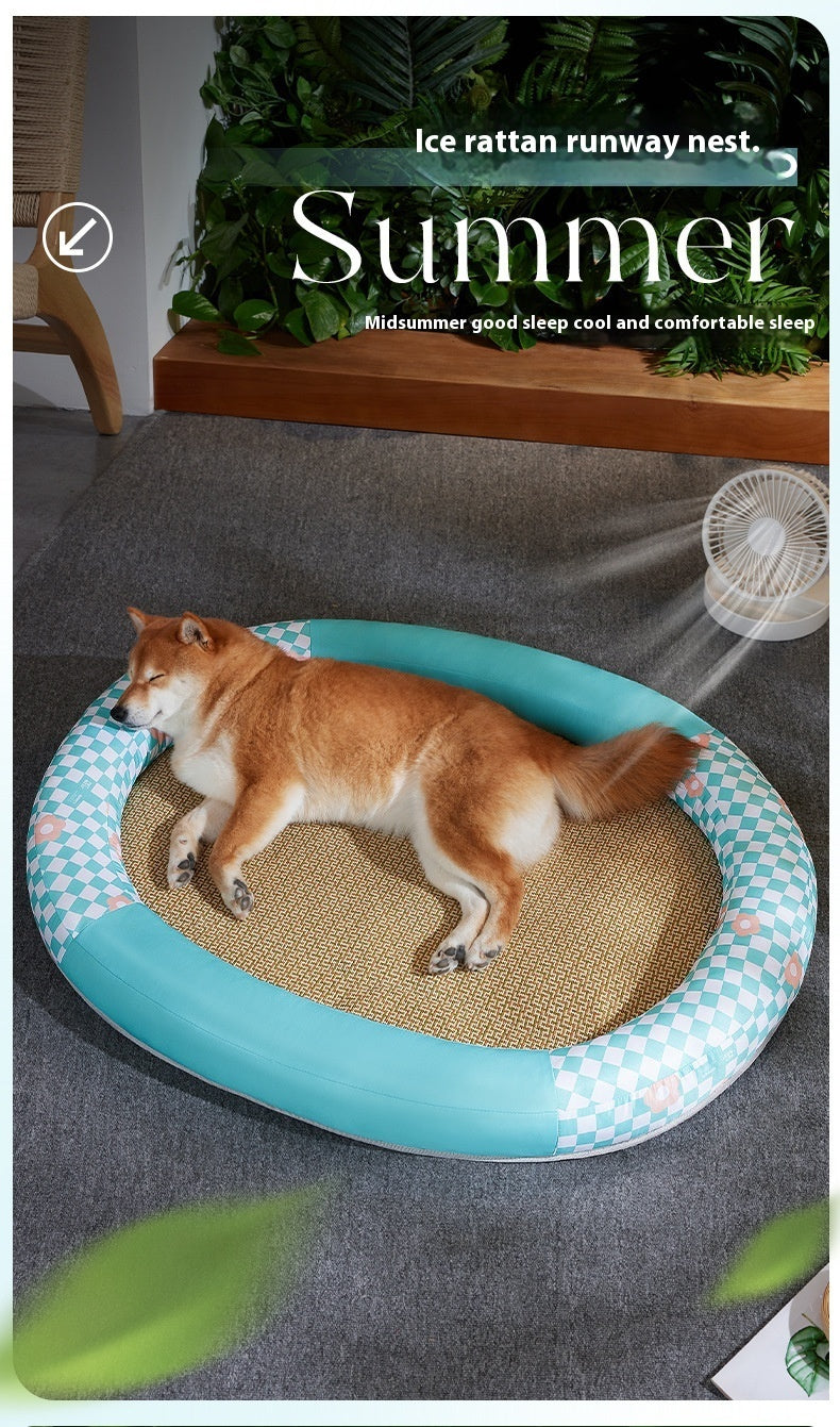 Oval Runway Cooling Pet Pad