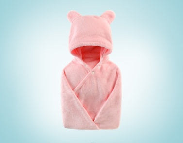 Cotton Hooded Bath Towel for Babies