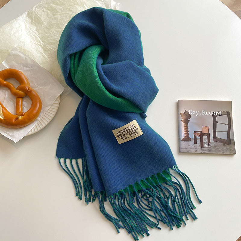 Double-Sided Cashmere Scarf for Women/men