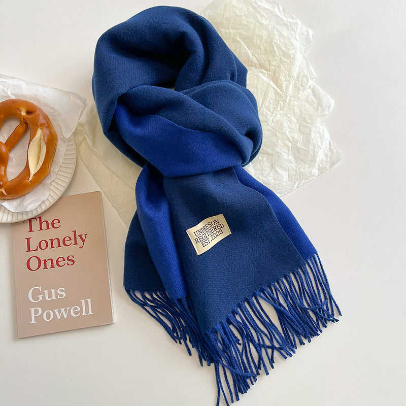 Double-Sided Cashmere Scarf for Women/men