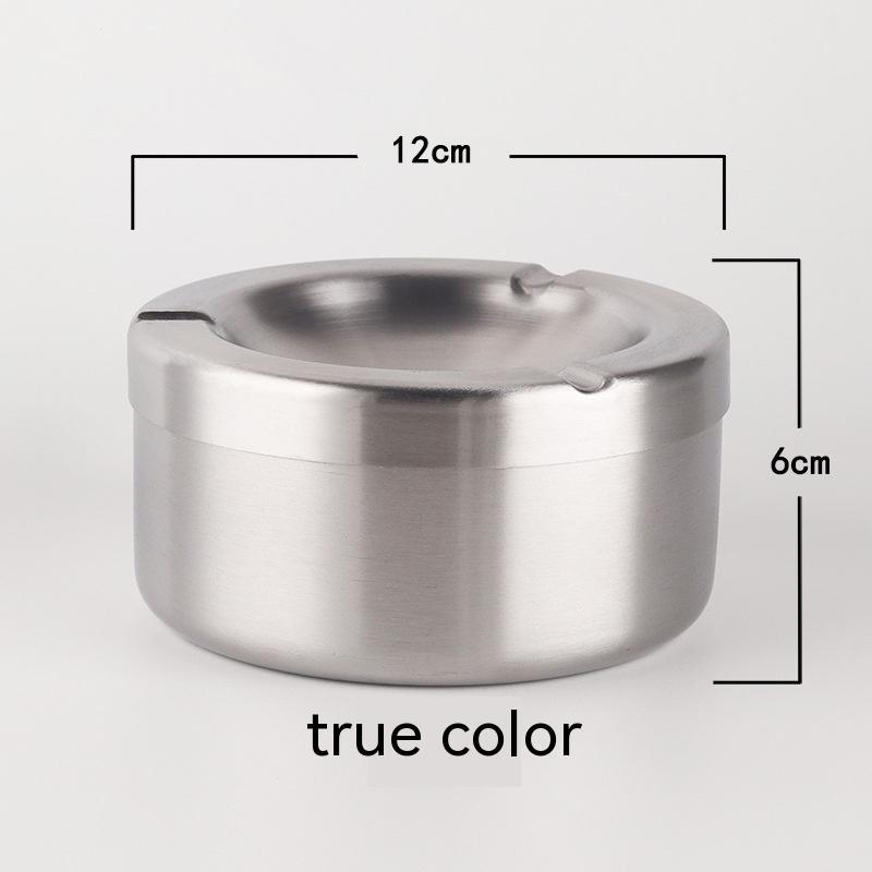 Creative Stainless Steel Ashtray with Lid