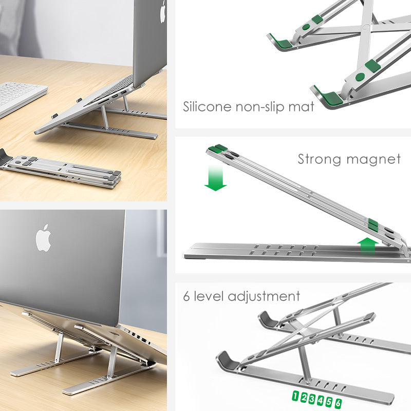 Portable Adjustable Laptop Stand with Cooling