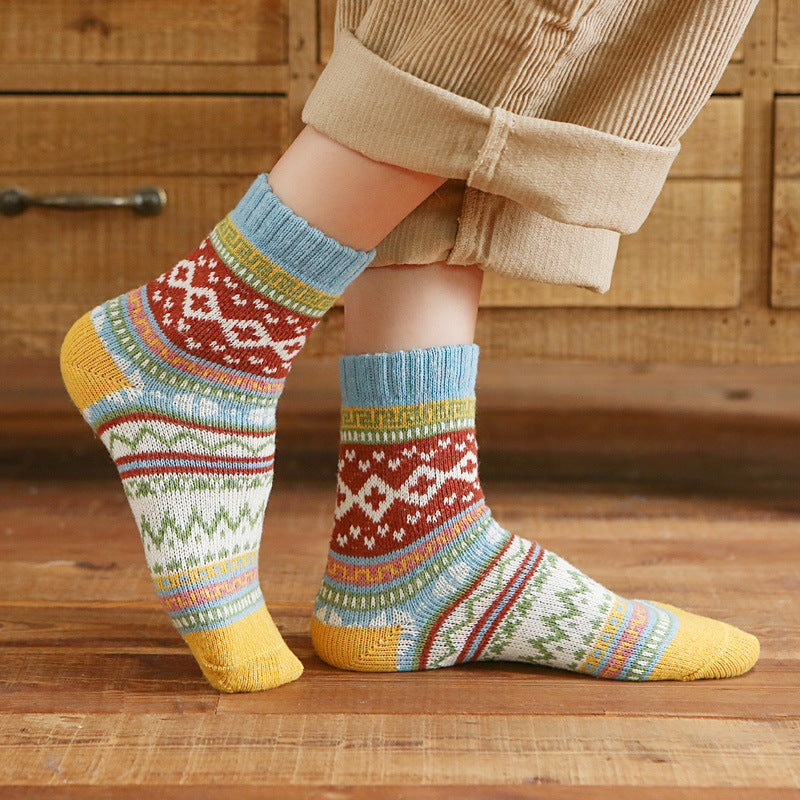 Fashion Winter Thickened Socks Women's Set