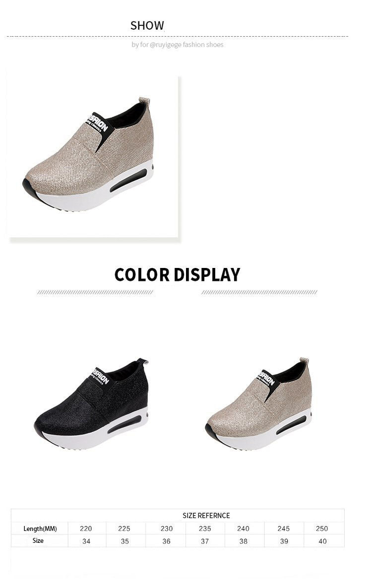 Stylish elegant sneakers for women