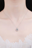 Adored Moissanite Geometric Pendant Necklace