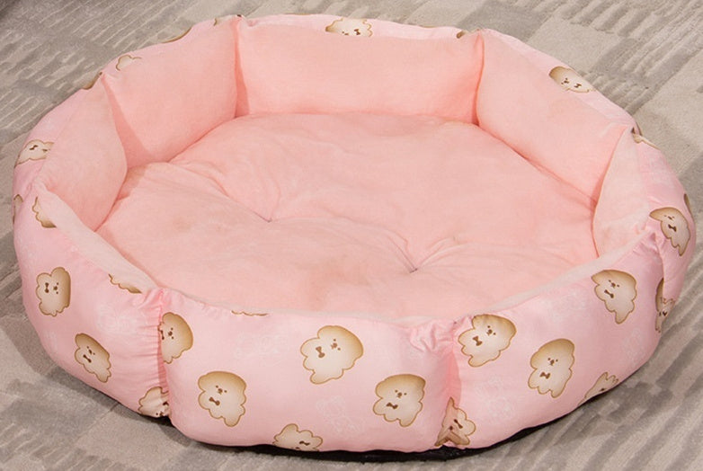 Octagonal Cage Pet Bed Universal Fleece Lining