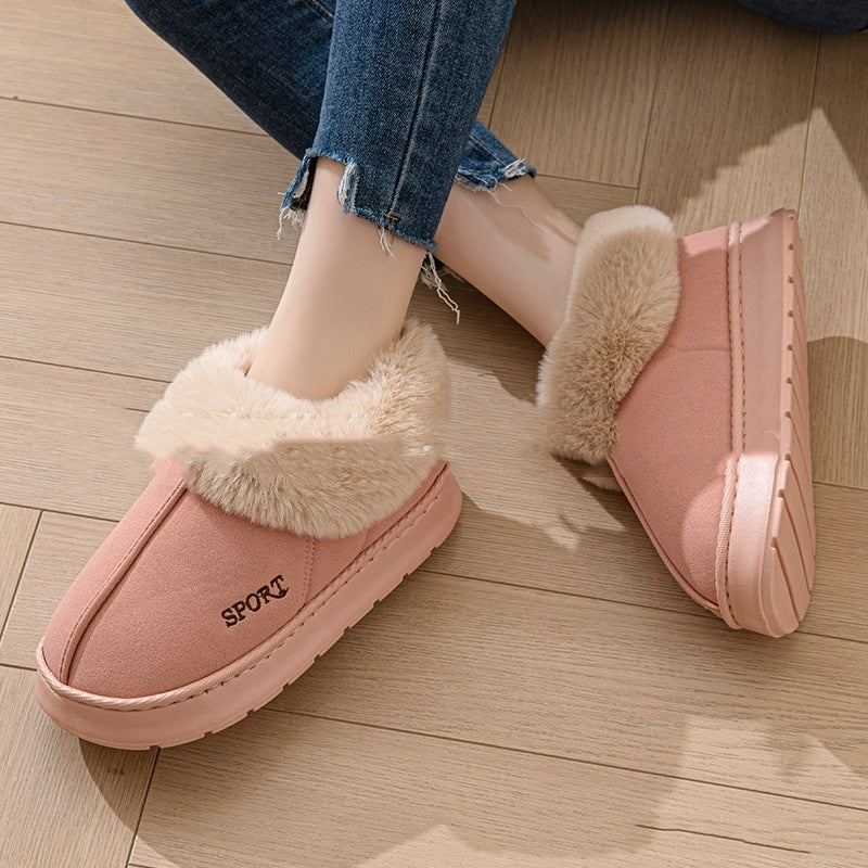 Cozy Plush Non-Slip Slippers for Women