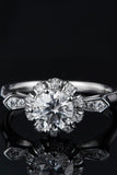 1 Carat Moissanite 925 Sterling Silver Ring