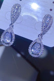 2 Carat Moissanite 925 Sterling Silver Teardrop Earrings