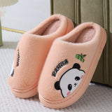 Cute Cartoon Panda Thick-Sole Slippers for Couples