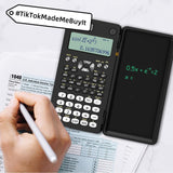 2-in-1 Foldable Scientific Calculator & Writing Tablet