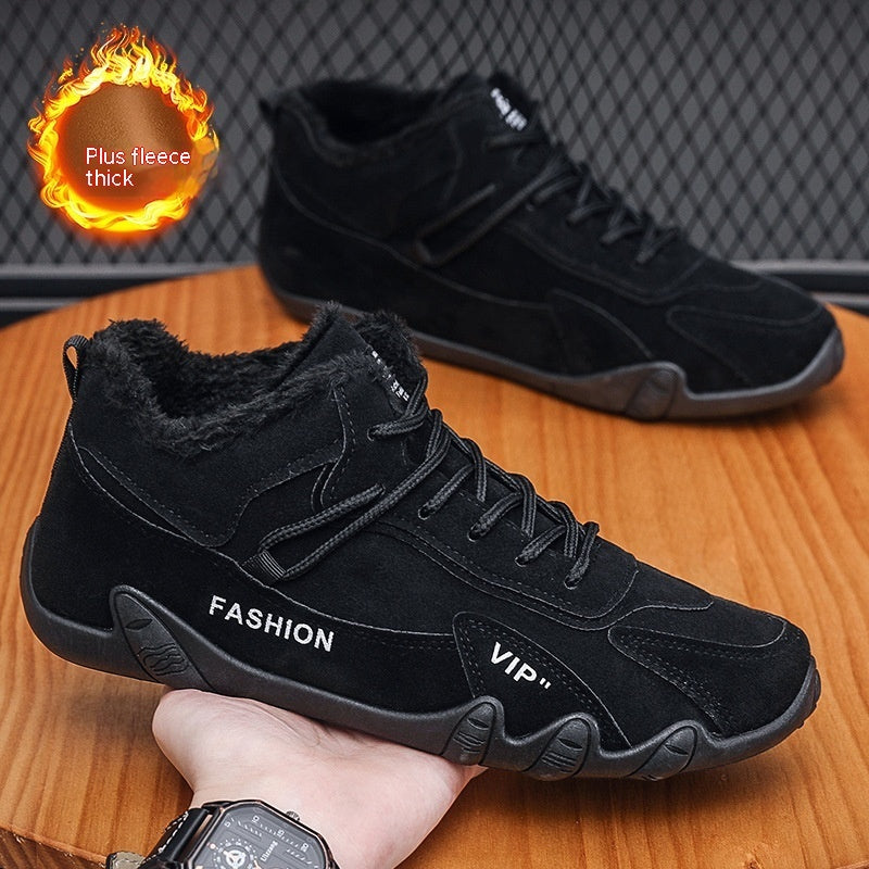 Men's Winter Fleece-Lined Casual Sports Shoes