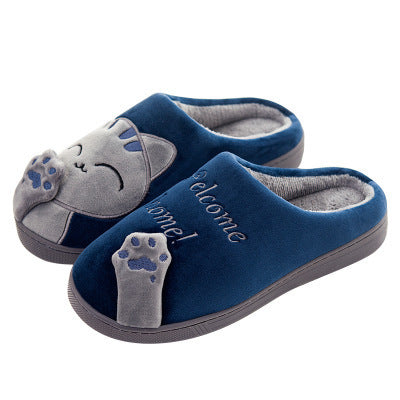 Cartoon Cat Winter Slippers