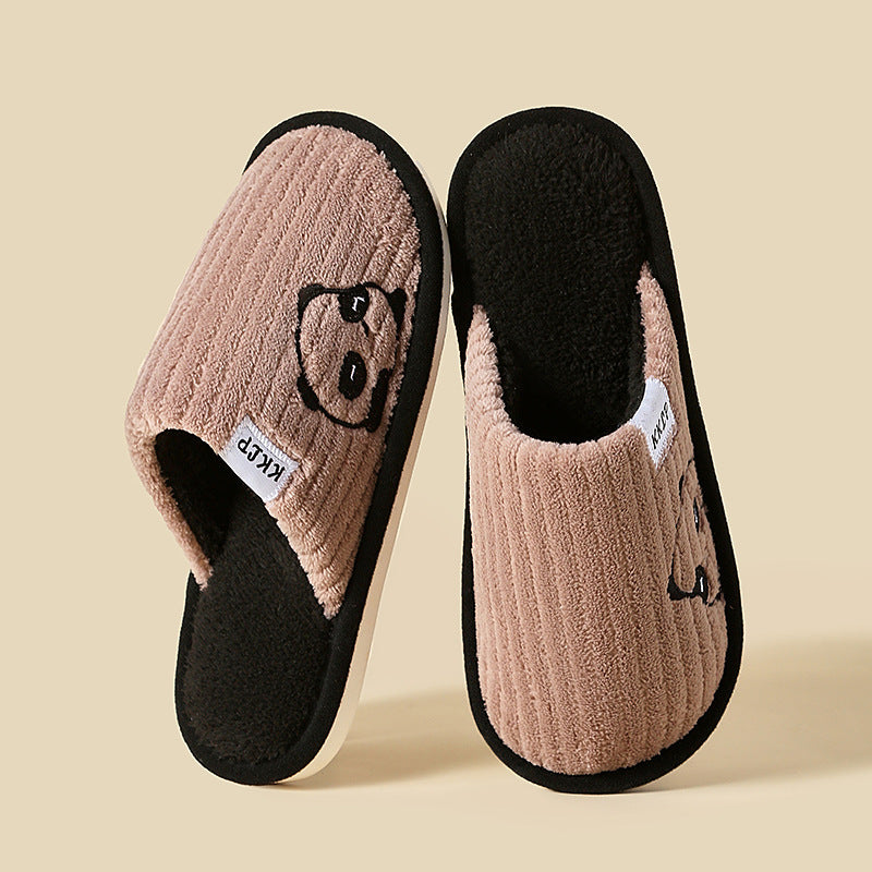 Cute Panda Winter Slippers for Couples