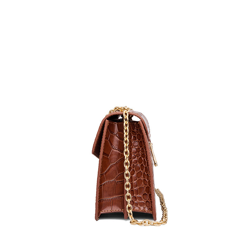 High-End Leather Chain Bag