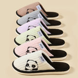 Cute Panda Winter Slippers for Couples