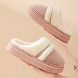 Women's Thick Bottom Non-Slip Cotton Slippers