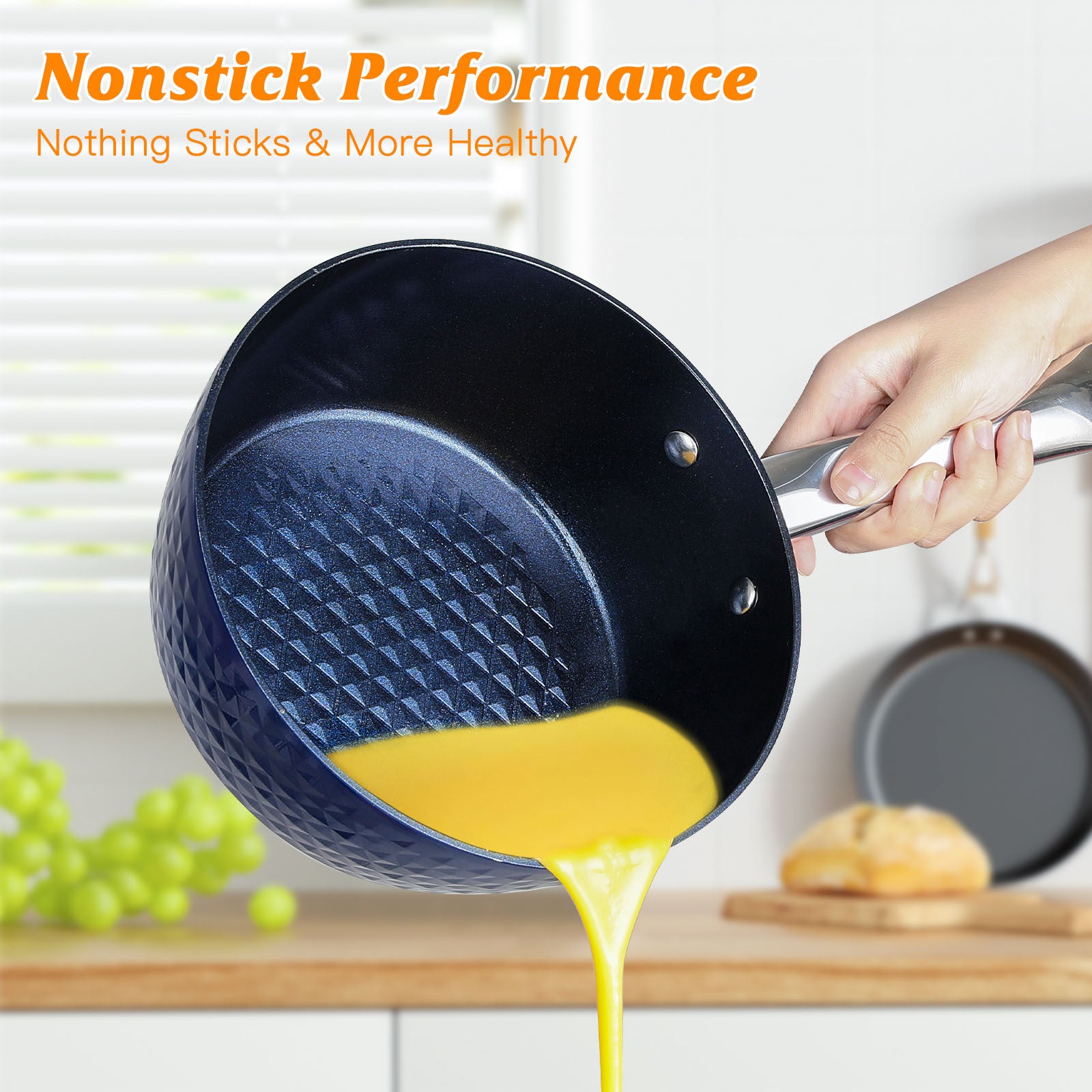 20cm Induction Non-Stick Saucepan with Lid