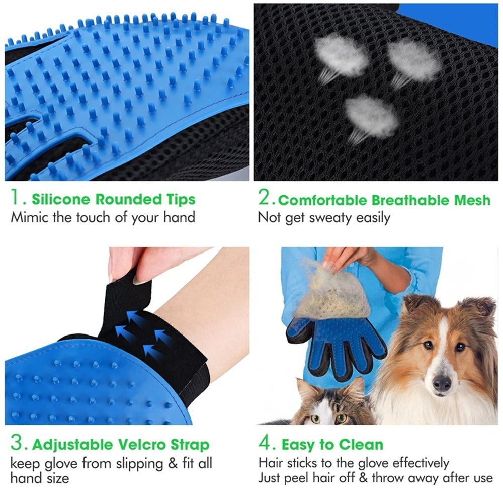 Cat Grooming Deshedding Glove