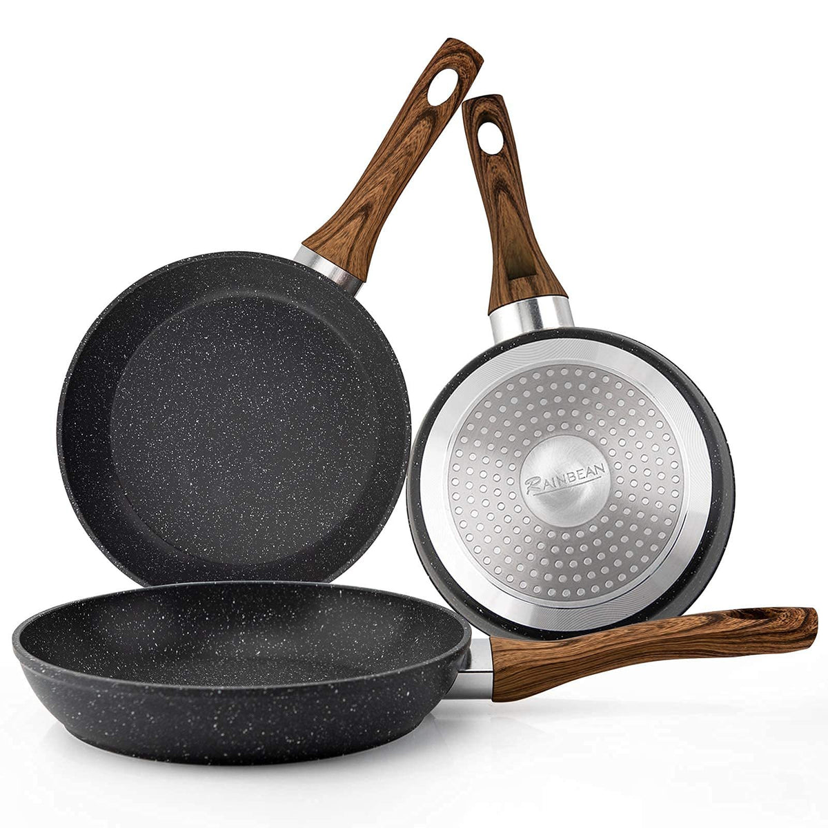 3-Piece Nonstick Frying Pan Set