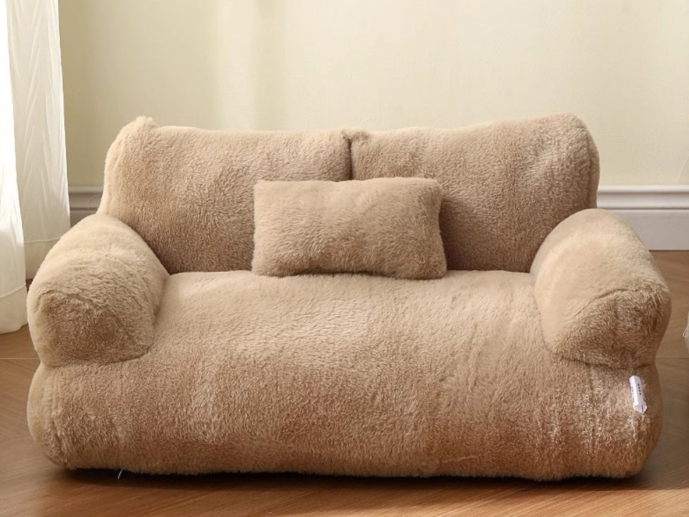 Luxury Plush Cat & Dog Bed – Winter Warm Sofa