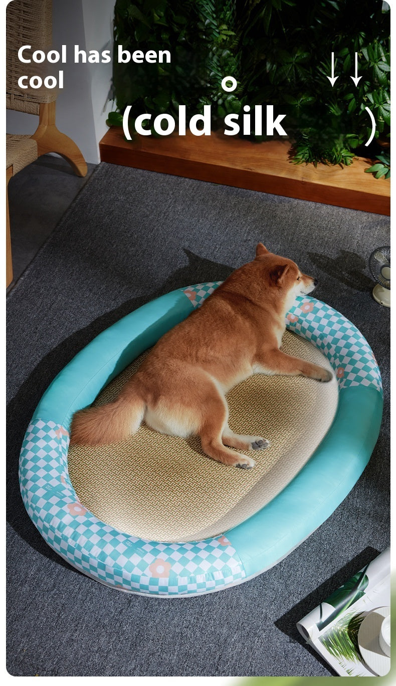 Oval Runway Cooling Pet Pad