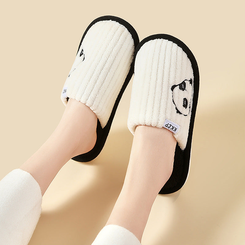 Cute Panda Winter Slippers for Couples